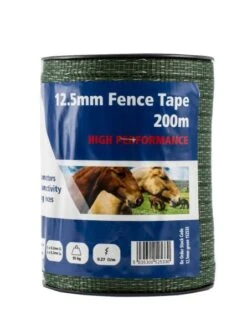 Fenceman Fence Tape High Performance Green 12.5mm X 200m