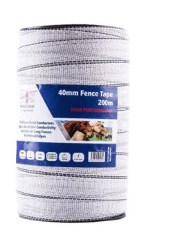 Fenceman Fence Tape High Performance White 40mm X 200m