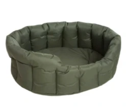 P & L Oval Waterproof Softee Bed Green 6