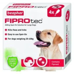 Beaphar Fiprotec Large Dog Spot On 268mg 4 Pipettes