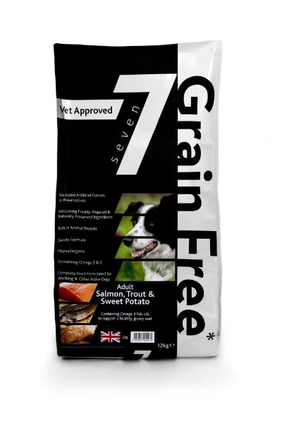 Seven Dog - Adult Salmon With Trout & Sweet Potato Grain Free 12kg 3 Seven Dog - Adult Salmon With Trout & Sweet Potato Grain Free 12kg