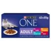 Purina ONE Adult Mini Fillets Mixed Selection In Gravy Wet Cat Food 40x85g -PetHaven Sales Store 0021736 purina one adult mini fillets mixed selection in gravy wet cat food 40x85g 600