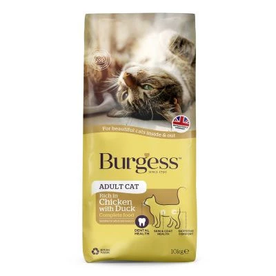 Burgess Cat - Adult Chicken & Duck 10kg 3 Burgess Cat - Adult Chicken & Duck 10kg