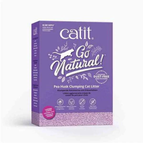 Catit Go Natural Pea Husk Litter Lavender 5.6kg 3 Catit Go Natural Pea Husk Litter Lavender 5.6kg