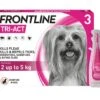 Frontline Tri-Act Dog Spot On For Extra Small Dogs 2-5kg 3 Pipettes -PetHaven Sales Store 0022997 frontline tri act dog spot on for extra small dogs 2 5kg 3 pipettes 600