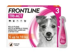 Frontline Tri-Act Dog Spot On For Small Dogs 5-10kg 3 Pipettes