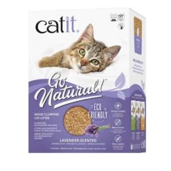 Catit Go Natural Wood Litter Lavender 15L