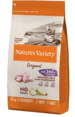 Natures Variety Cat - Original No Grain Sterilised Turkey 1.25kg
